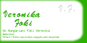 veronika foki business card